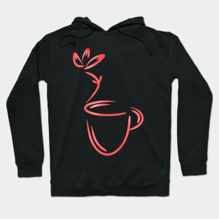 Coffee mug with leaves Hoodie